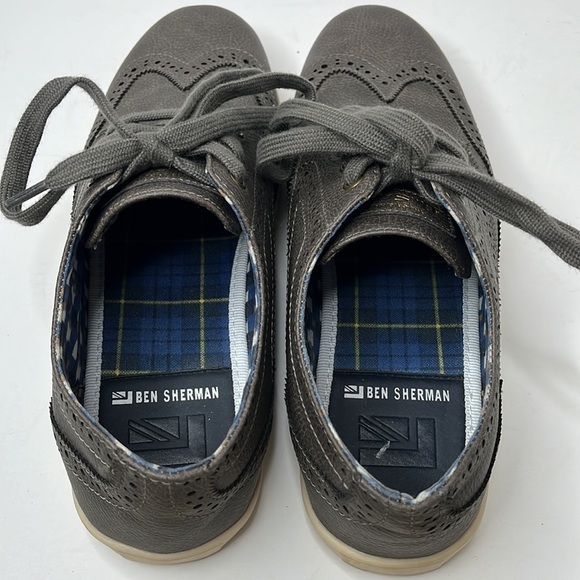 Ben Sherman Grey Lace Up Oxford Shoes Men\'s Size 8